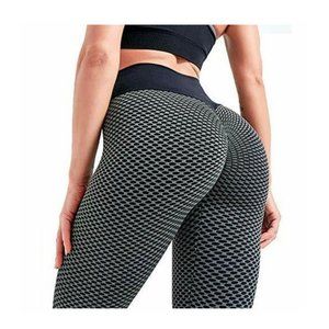 Jenbou Womens Butt Lifting Workout Leggings High Waisted Booty Leggings